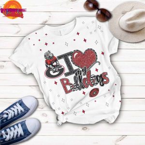 Is My Love Georgia Bulldogs Football T Shirt Pajama Set 2