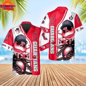 Jack Skeleton Cleveland Guardians Hawaiian Shirt Style 1