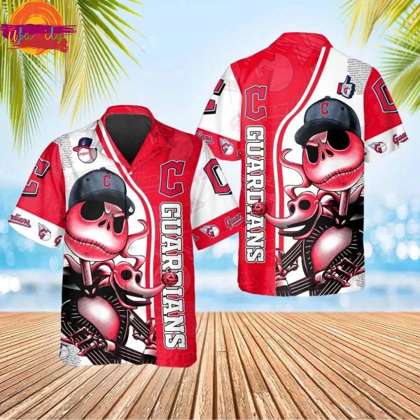 Jack Skeleton Cleveland Guardians Hawaiian Shirt Style