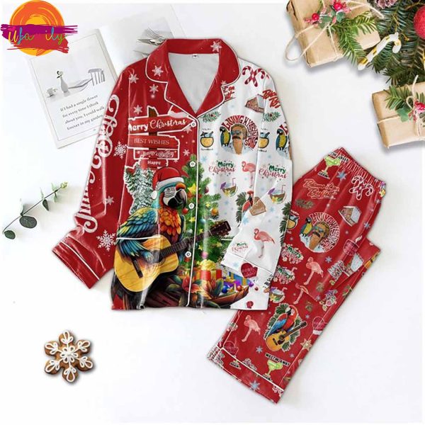 Jimmy Buffett Music Christmas Pajama Set For Fans