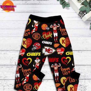 Kansas City Chiefs Kind Of Girl NFL Long Sleeve Pajama Set 3