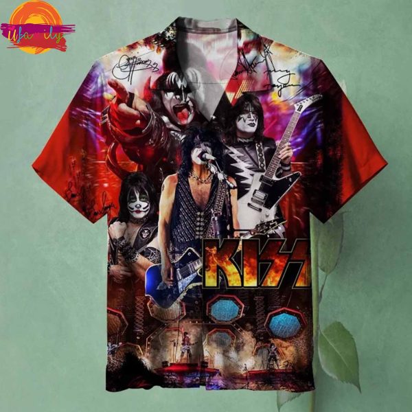 Kiss Band I Wanna Rock And Roll All Night Hawaiian Shirt