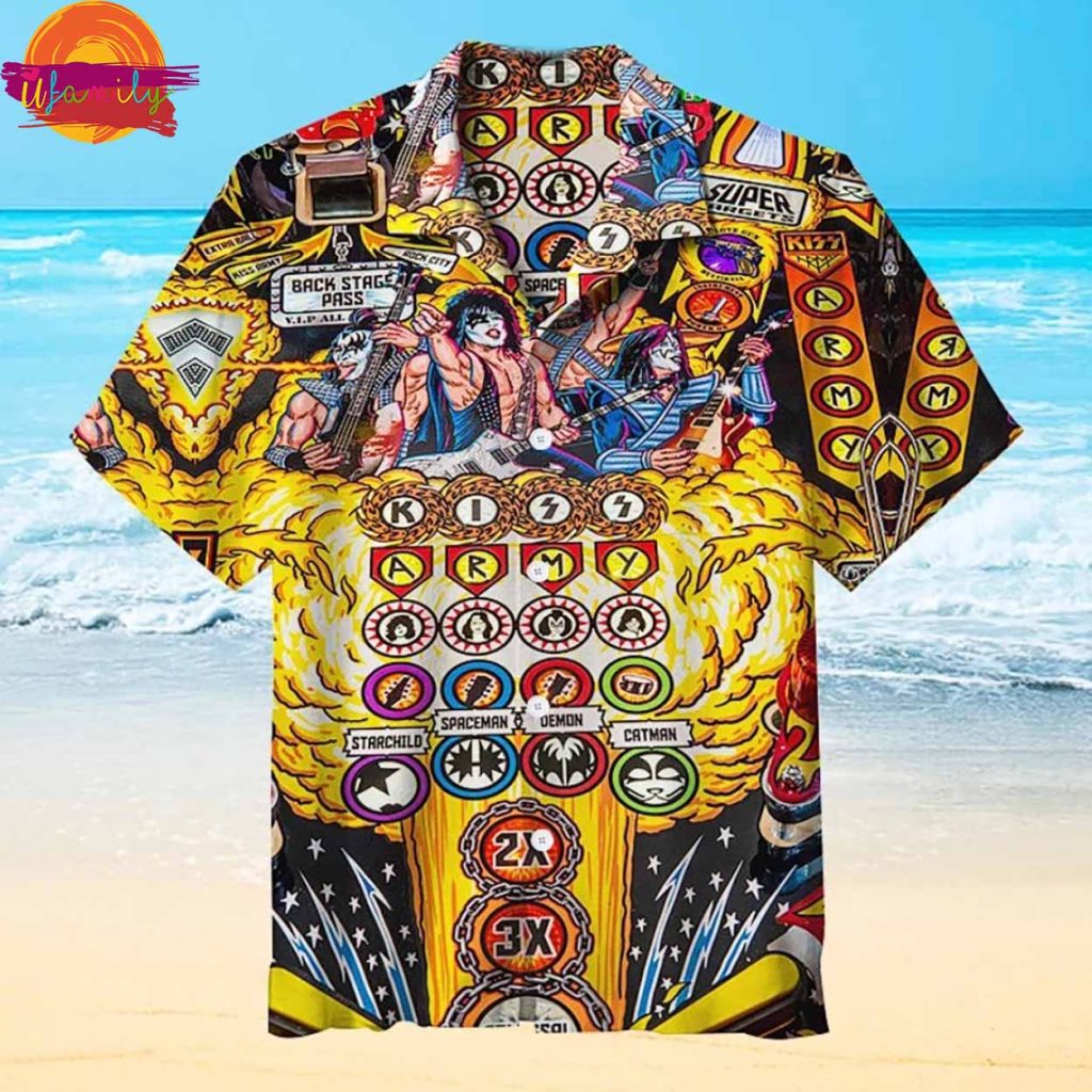 Kiss Pinball Music Hawaiian Shirt