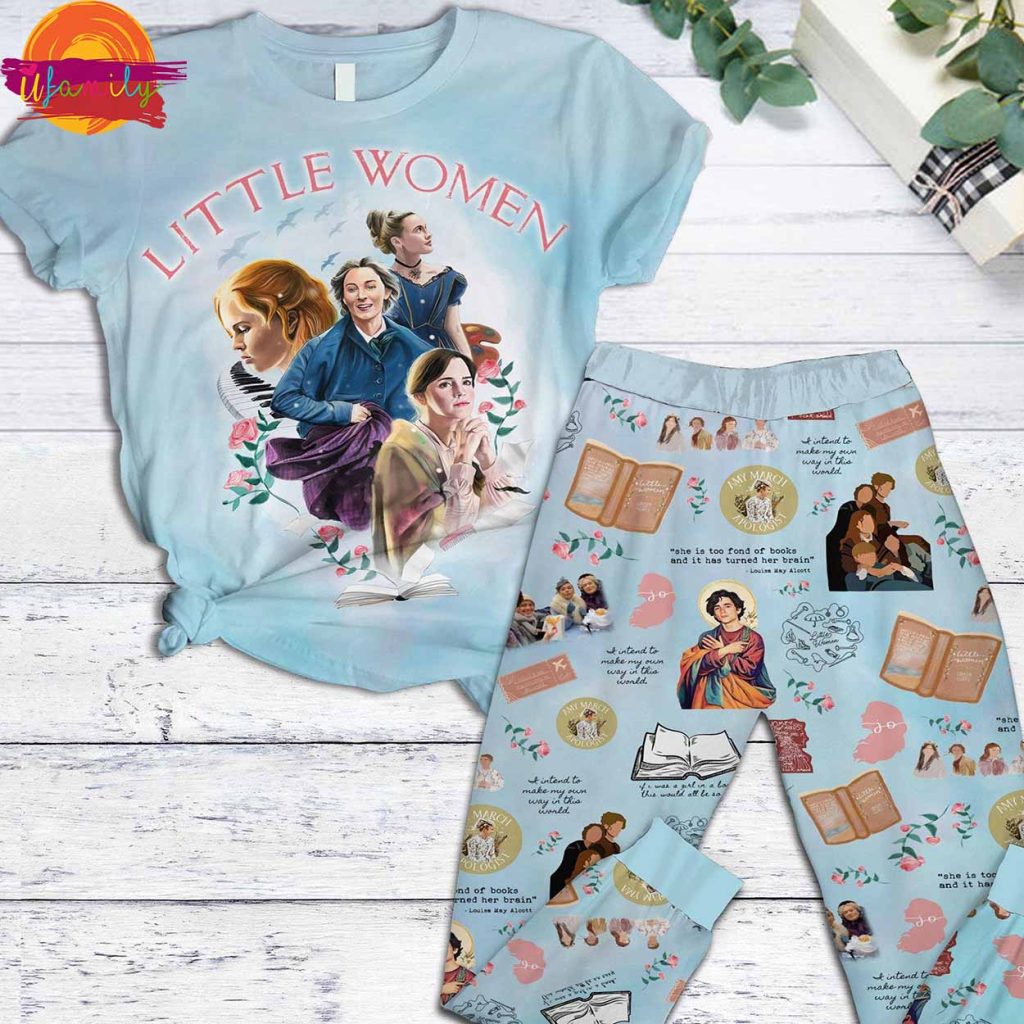 Little Women T Shirt Pajama Set