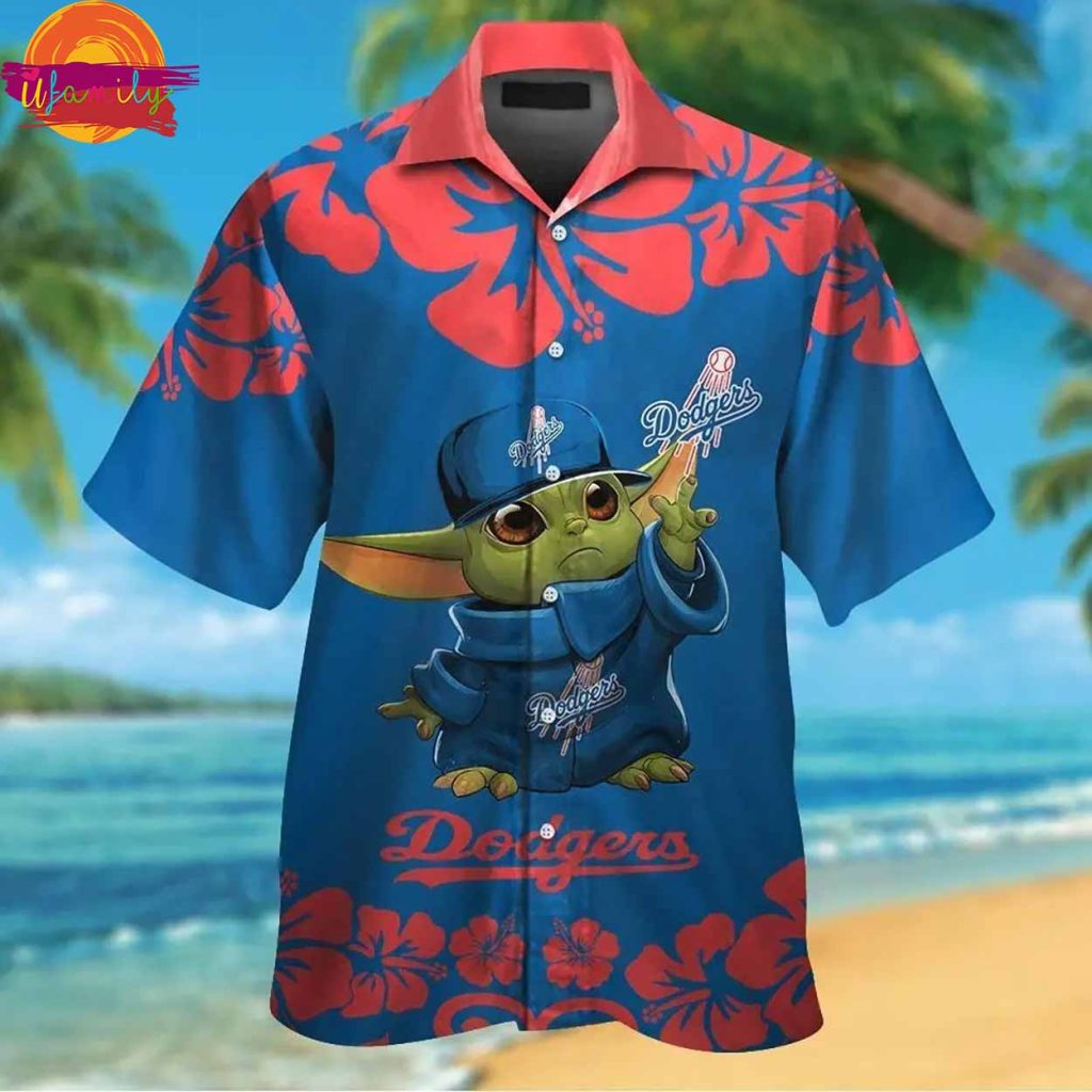 Los Angeles Dodgers Baby Yoda Star Wars Hawaiian Shirt