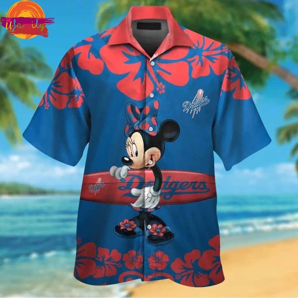 Los Angeles Dodgers Minnie Mouse Disney Hawaiian Shirt