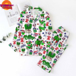 MLB Philadelphia Phillies 2024 Christmas Family Pajamas Set 2