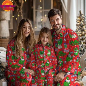 MLB Philadelphia Phillies Christmas Family Pajamas Set 1