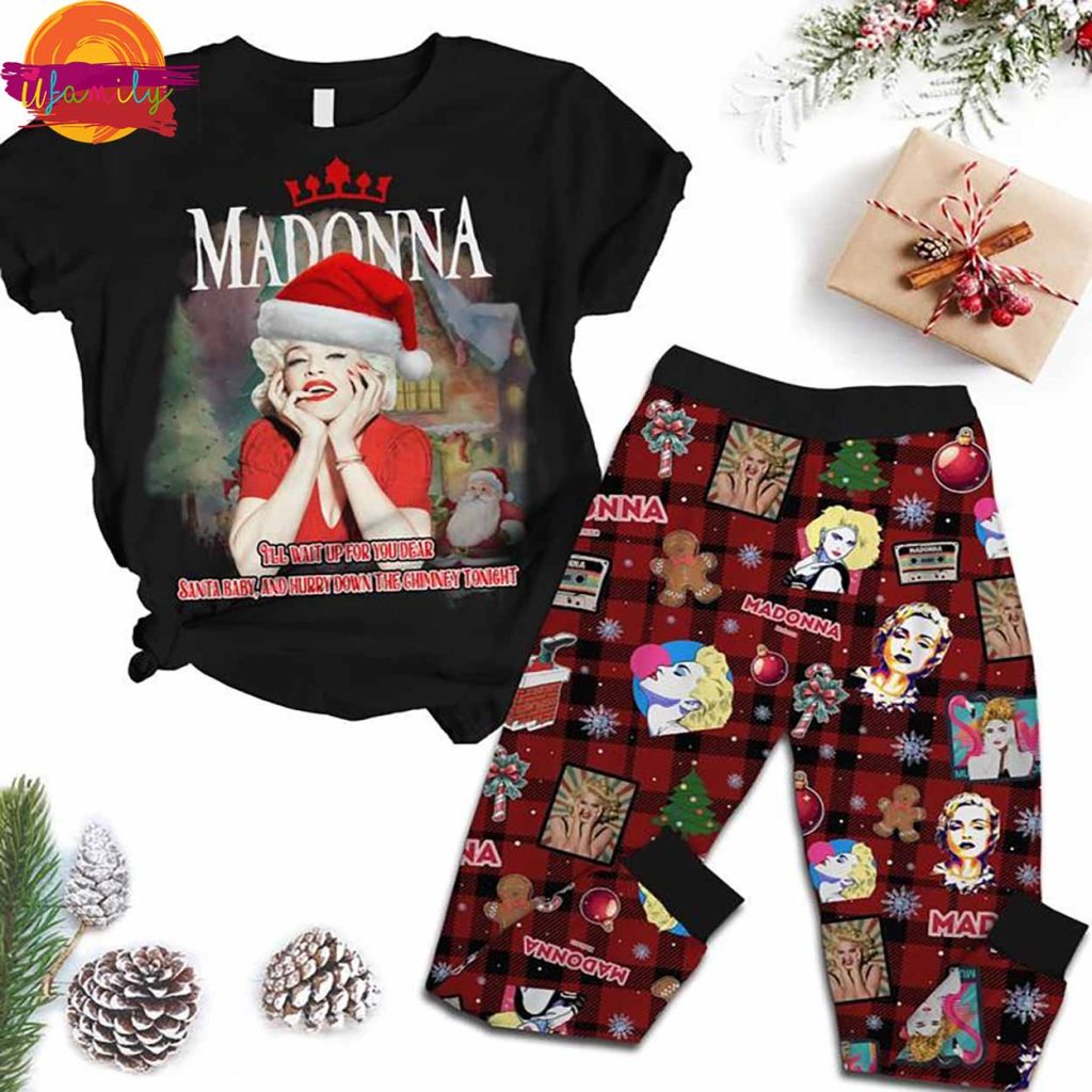 Madonna Music Christmas Pajama Set