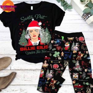 Merry Christmas Billie Eilish 2024 T Shirt Pajama Set 1