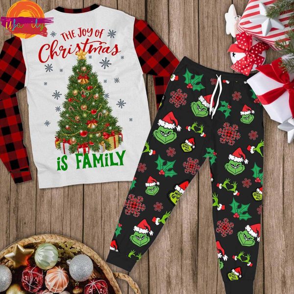 Merry Christmas Grinch Ho Ho Ho 2024 Long Sleeve Pajama Set