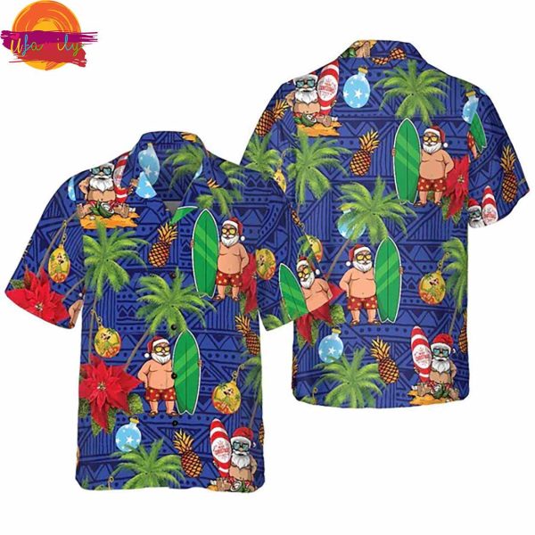 Merry Christmas Santa Claus Funny Christmas Hawaiian Shirt