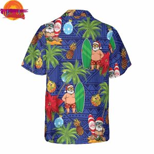 Merry Christmas Santa Claus Funny Christmas Hawaiian Shirt