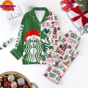 Merry Christmas Starbucks 2024 Family Pajama Set 1