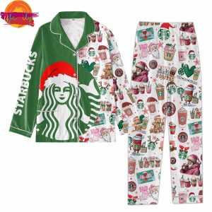 Merry Christmas Starbucks 2024 Family Pajama Set