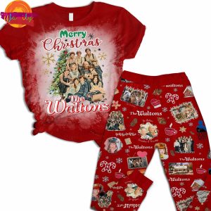 Merry Christmas The Waltons T Shirt Pajama Set 2