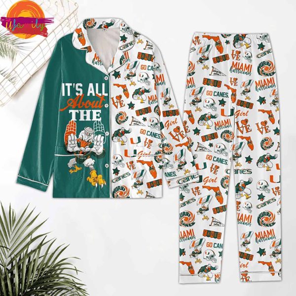 Miami Hurricanes Pajama Set Cozy Sleepwear for Die-Hard Canes Fans