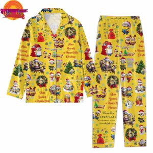 Minion Santa Christmas Family Pajama Set 2