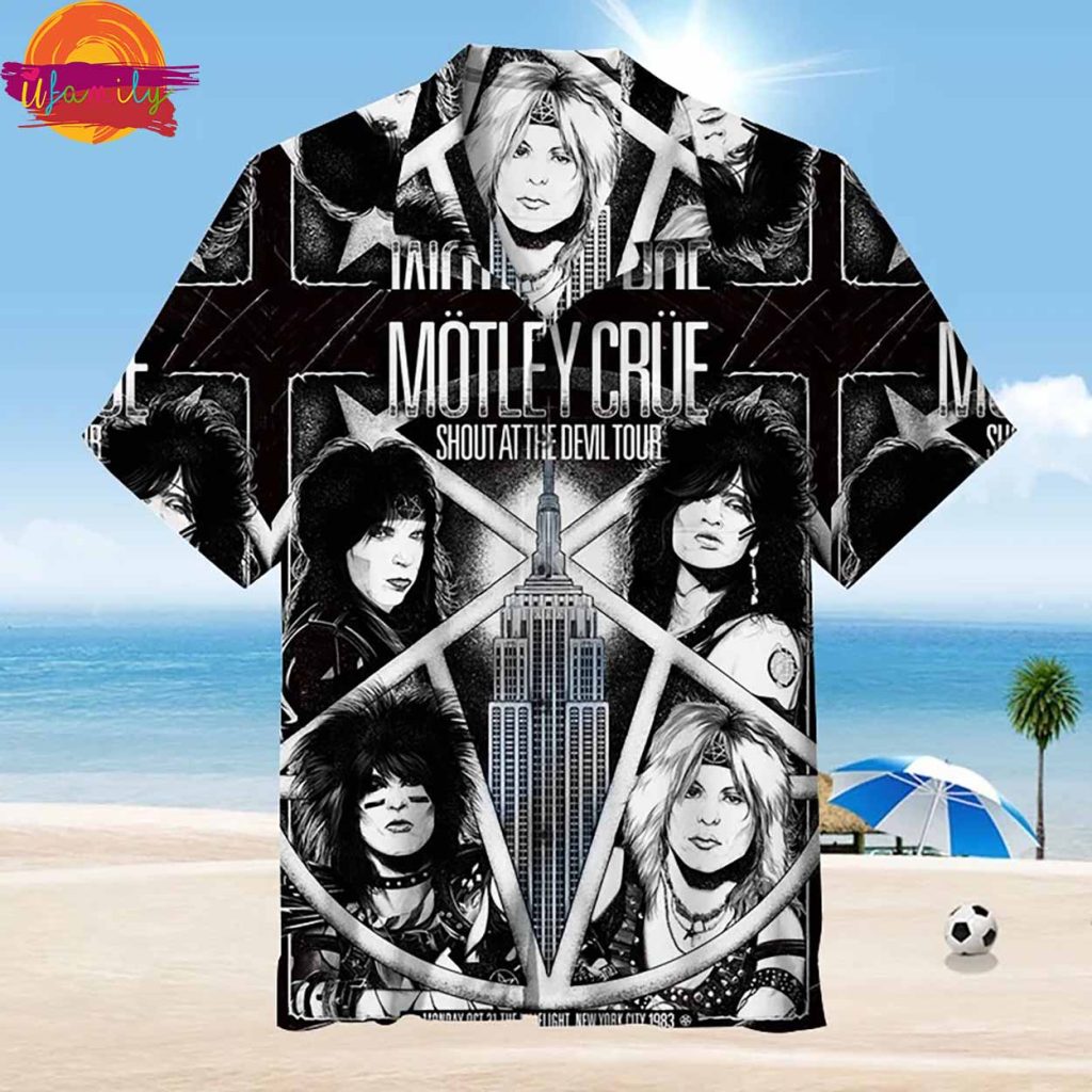 Motley Crue Shout At The Evil Tour Hawaiian Shirt Style