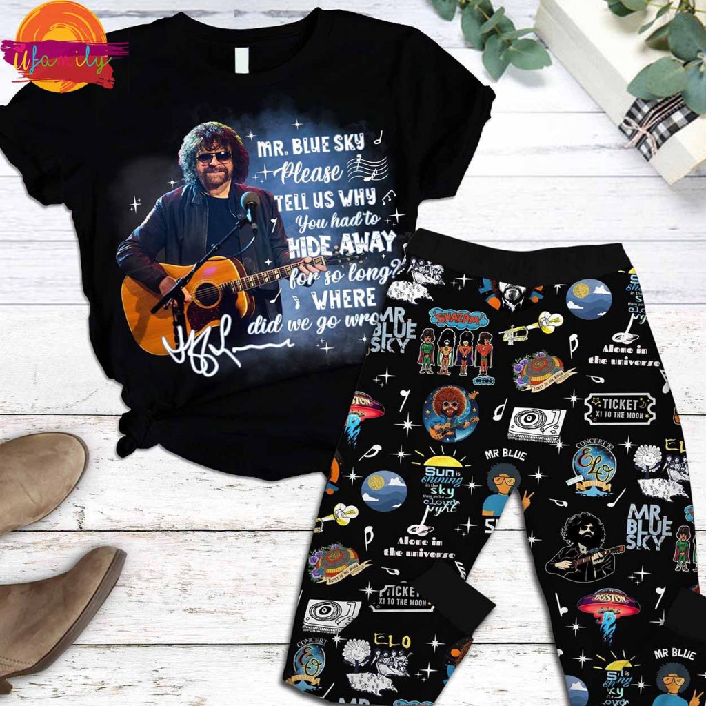 Music Mr Blue Sky T Shirt Pajama Set