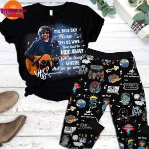 Music Mr Blue Sky T Shirt Pajama Set 1