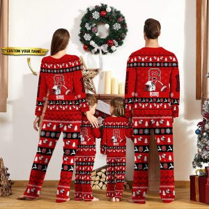 NC State Wolfpack NCAA Team Christmas Custom Long Sleeve Pajamas Set 2