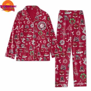 NCAA Alabama Crimson Tide Christmas Family Pajamas Set 2