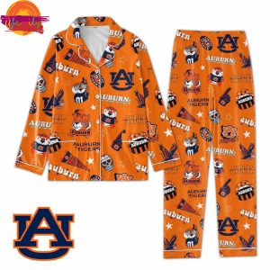 NCAA Auburn Tigers Football Family Pajama Set 2