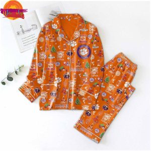 NCAA Clemson Tigers Christmas Family Pajamas Set