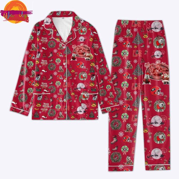 NCAA Georgia Bulldogs Christmas Family Pajamas Set