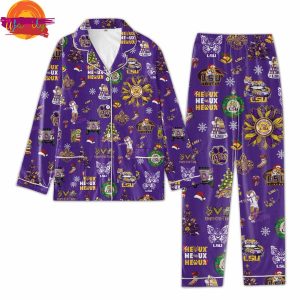 NCAA Lsu Tigers Christmas Family Pajamas Set 3