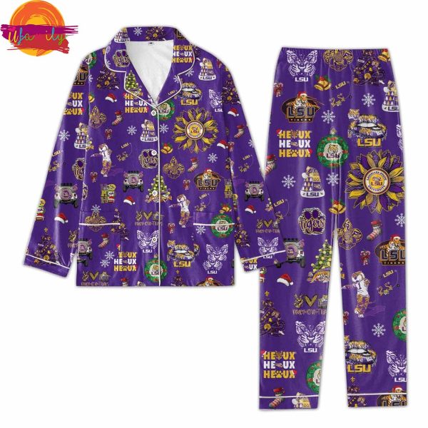 NCAA Lsu Tigers Christmas Family Pajamas Set