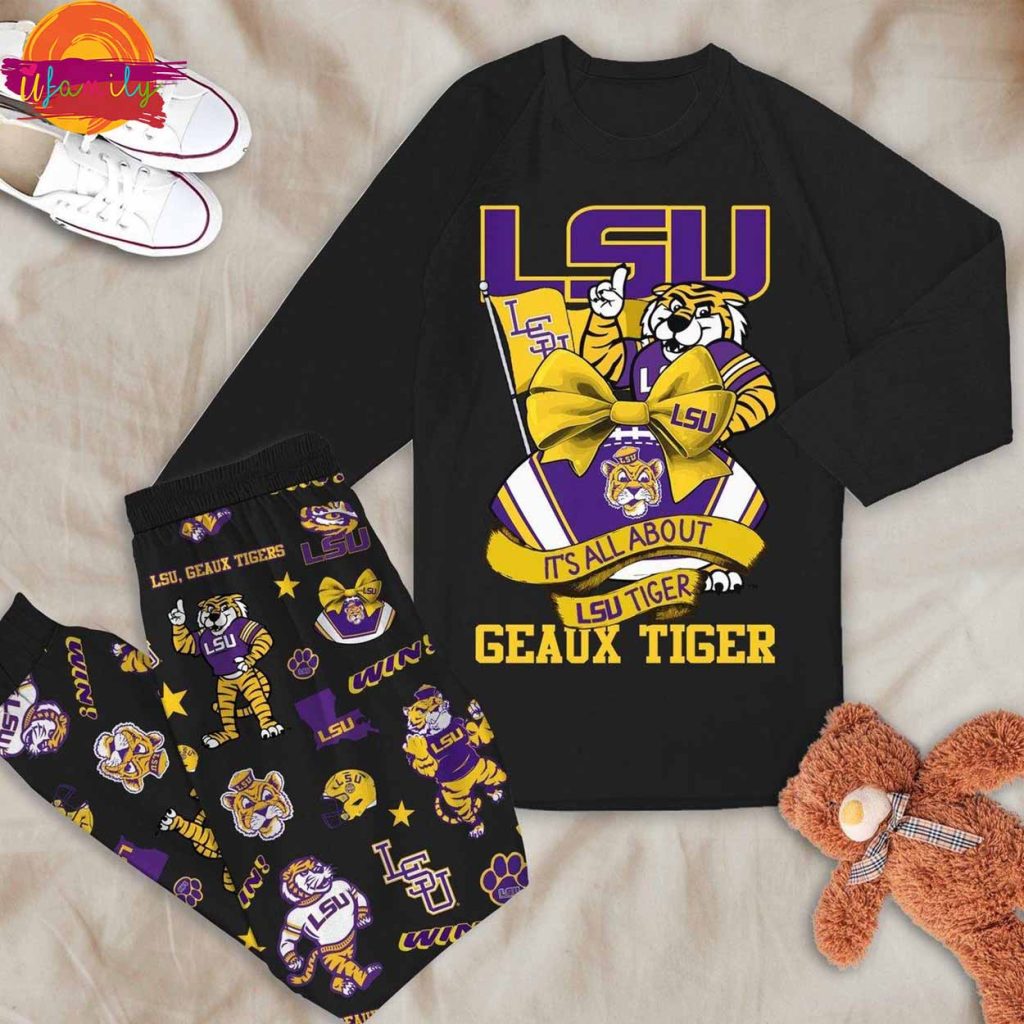 NCAA Lsu Tigers Long Sleeve Pajama Set