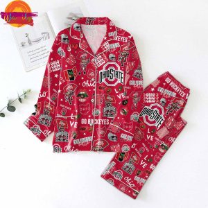 NCAA Ohio State BuCkeye Christmas Family Pajamas Set 2