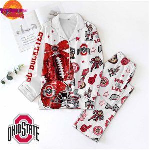 NCAA Ohio State Buckeyes Football Family Pajama Set 1