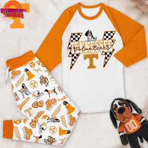 NCAA Teens Volunteer Long Sleeve Pajama Set 1