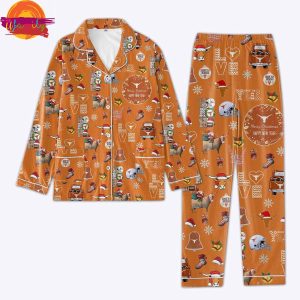 NCAA Texas Longhorns Christmas Family Pajamas Set 3