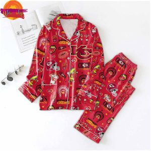 NFL Kansas City Chiefs Christmas Family Pajamas Set 1