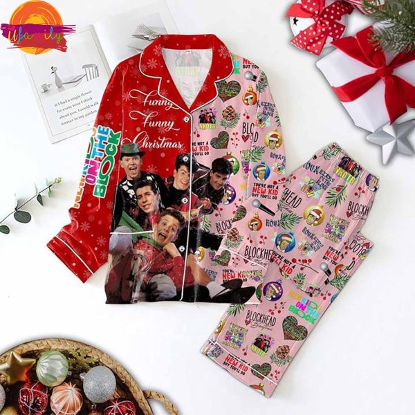 New Kids On The Block Music Christmas Pajama Set