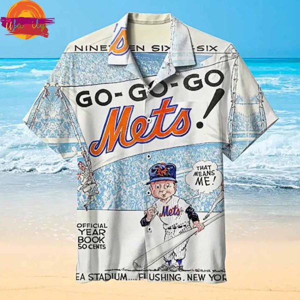 New York Mets Go Go Mets Hawaiian Shirt