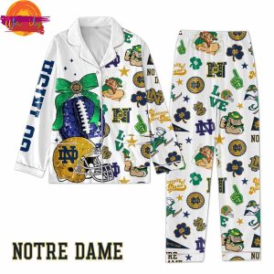 Notre Dame Fighting Irish Football Pajama Set For Adult