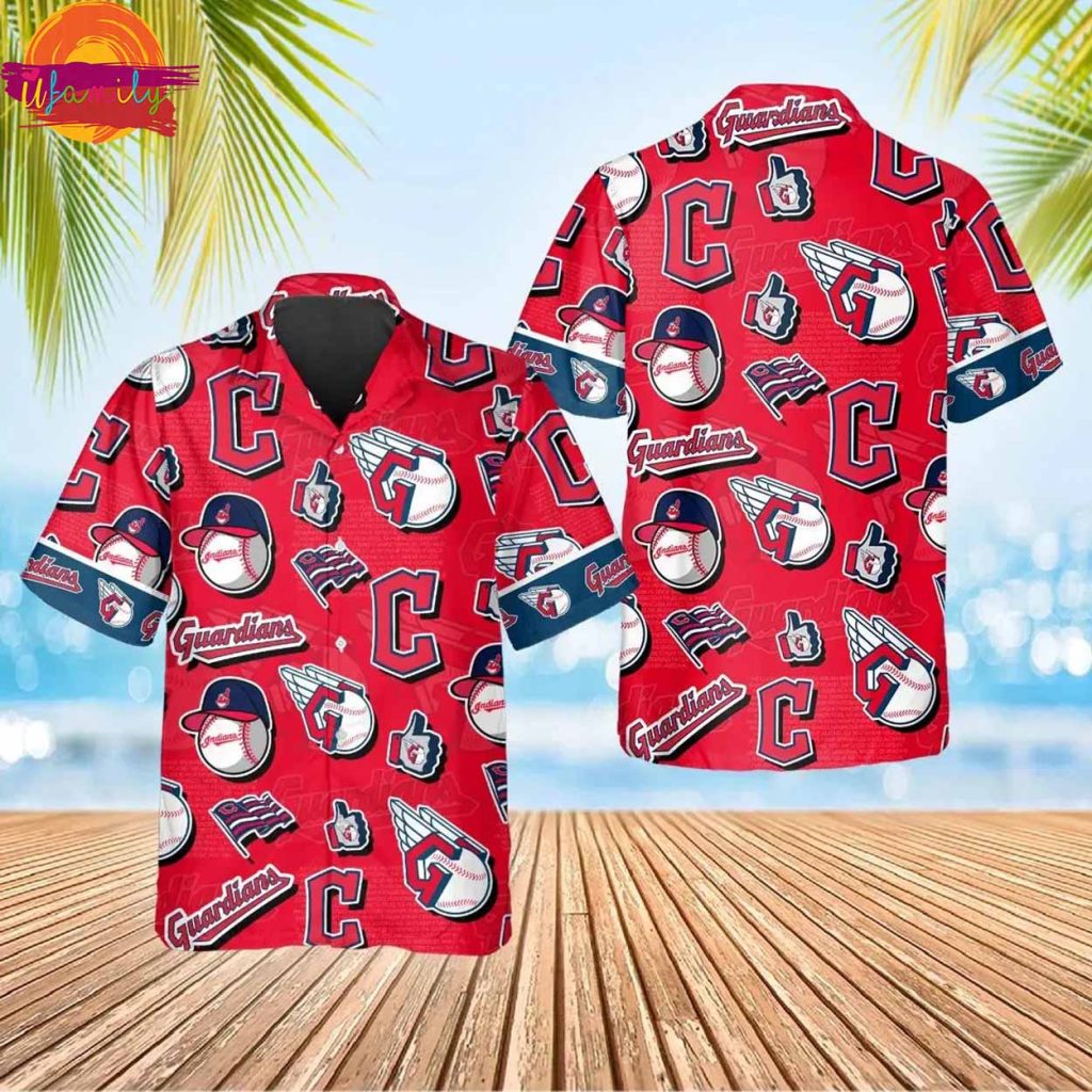 Pattern Cleveland Guardians Aloha Hawaiian Shirt Style