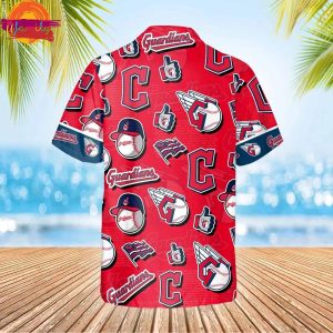 Pattern Cleveland Guardians Aloha Hawaiian Shirt Style 3