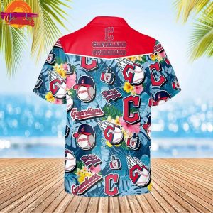 Pattern Logo Cleveland Guardians Hawaiian Shirt Style