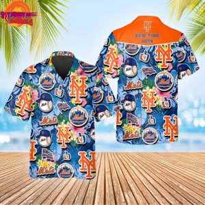 Pattern New York Mets Aloha Hawaiian Shirt Style 1