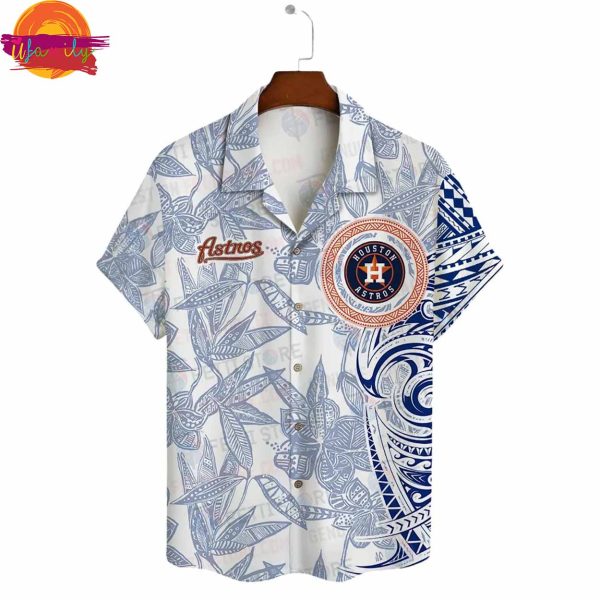 Personalized Houston Astros Tribal Wave Hawaiian Shirt Style