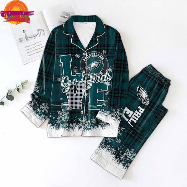 Philadelphia Eagles Love NFL Pajama Set