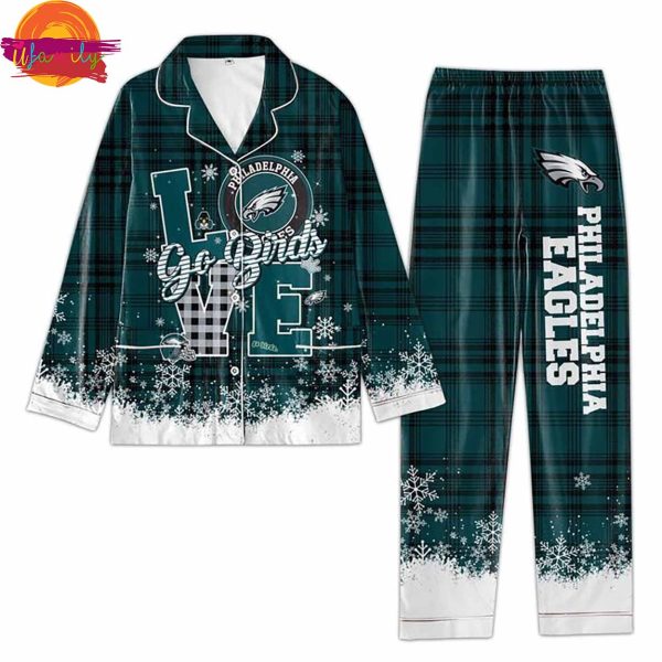 Philadelphia Eagles Love NFL Pajama Set