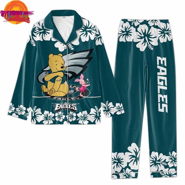 Philadelphia Eagles Winnie The Pooh Pajama Set