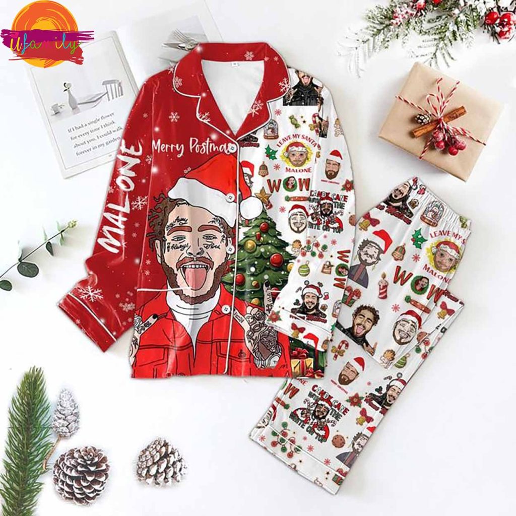 Post Malone Music Christmas Pajama Full Set